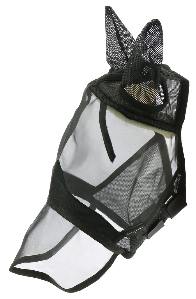EQUITHÈME "Confort" Antifliegenmaske, schwarz