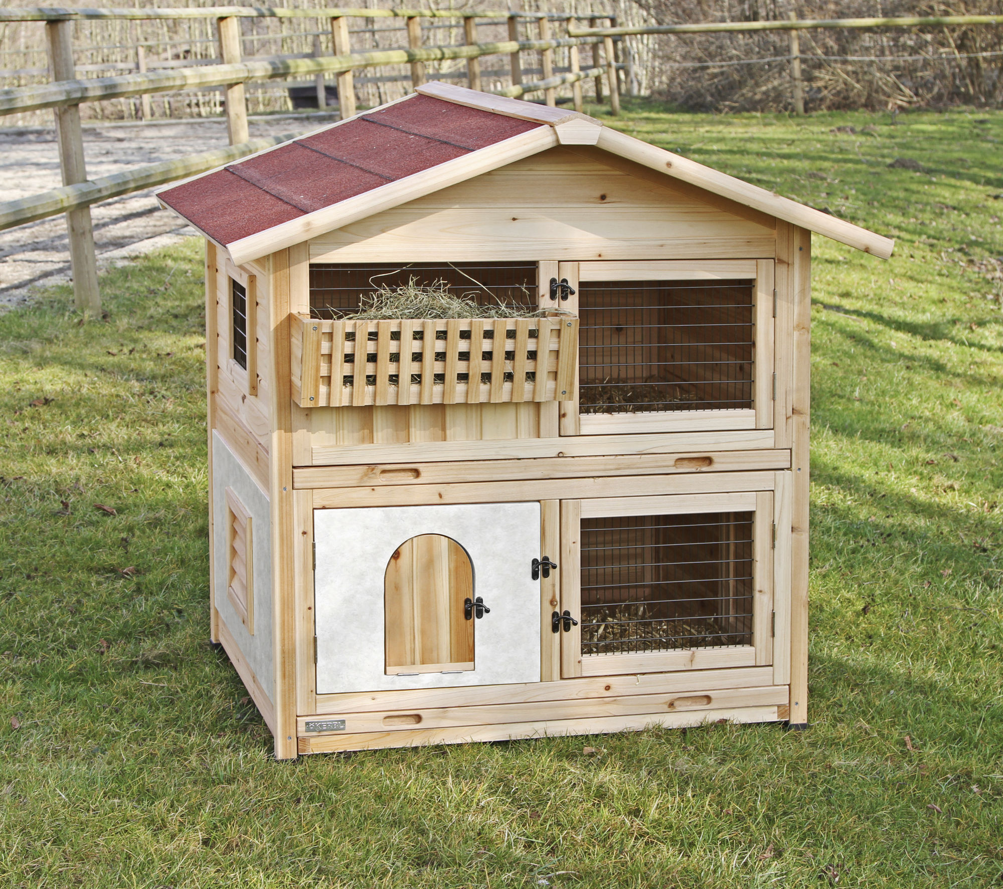 Kerbl Nagerhaus "Tyrol Alpin", Kleintierstall, 119 x 100 x 119 cm, Holz