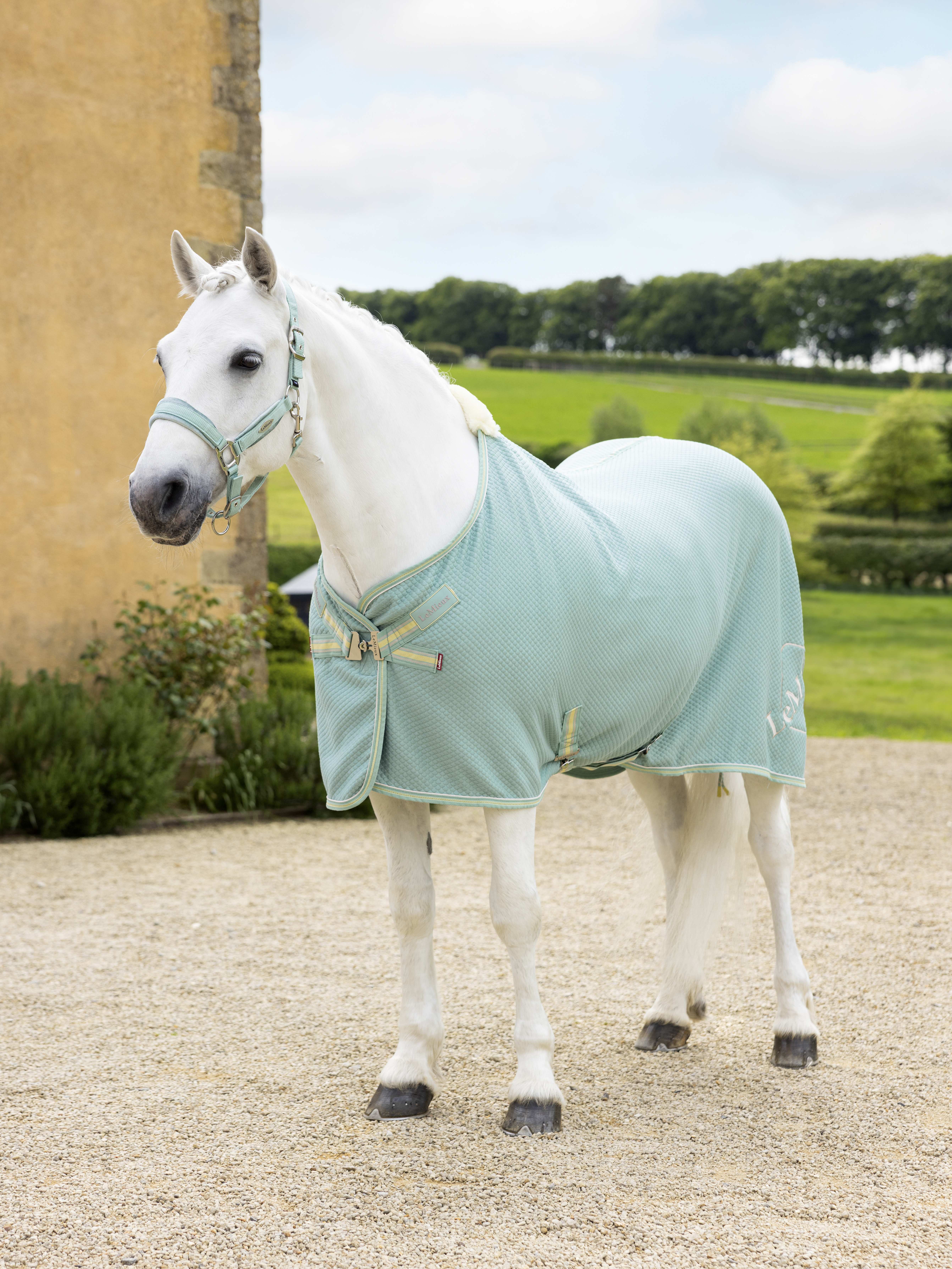 LeMieux Kudos Bambus Abschwitzdecke ,Aqua