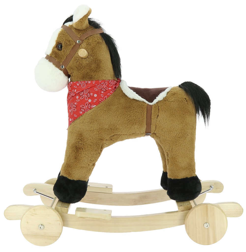 Equi-Kids Schaukelpferd, 74 x 30 x 64 cm, hellbraun, Cowboy