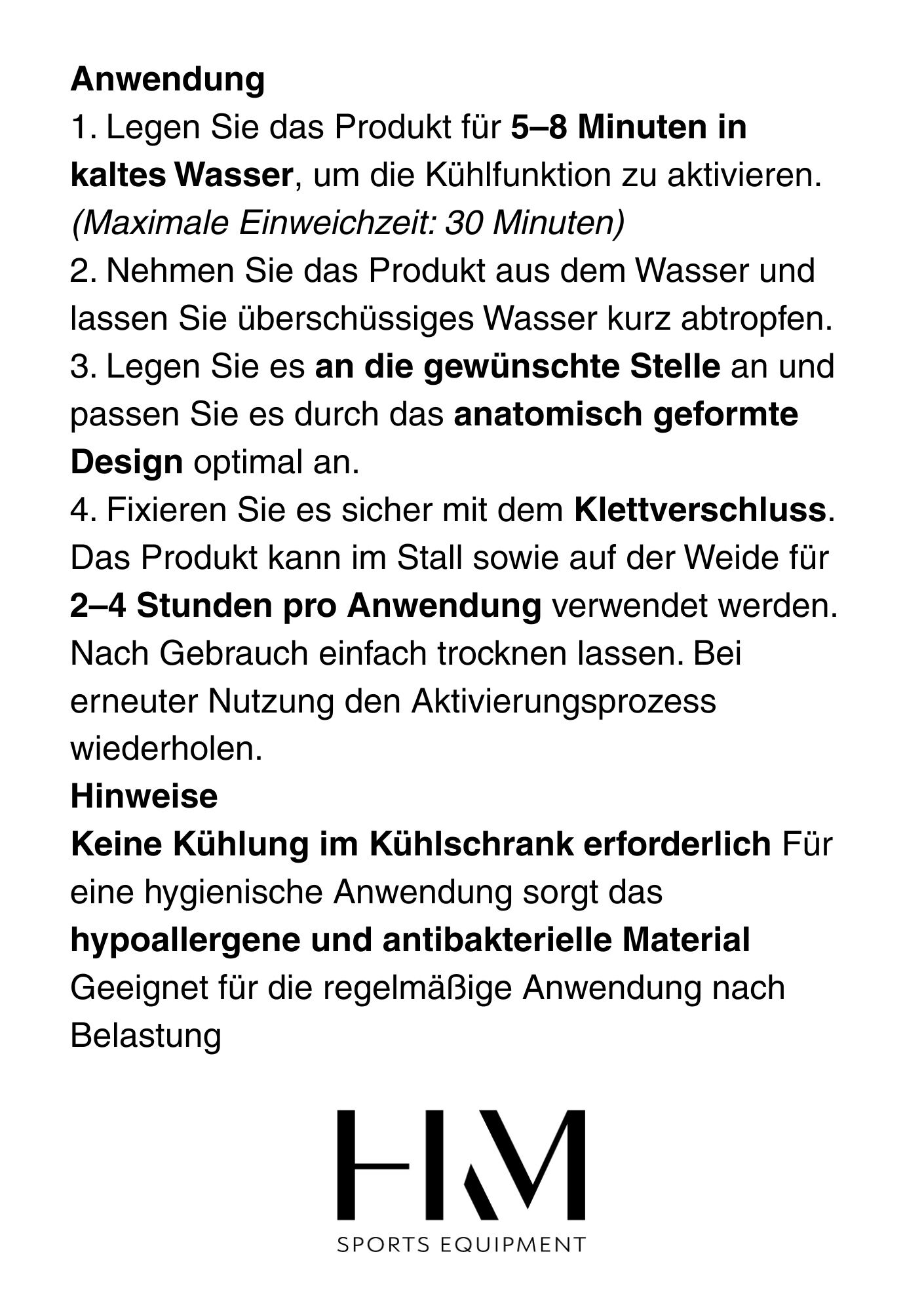 HKM Kühlgamaschen "EquineCarePro"