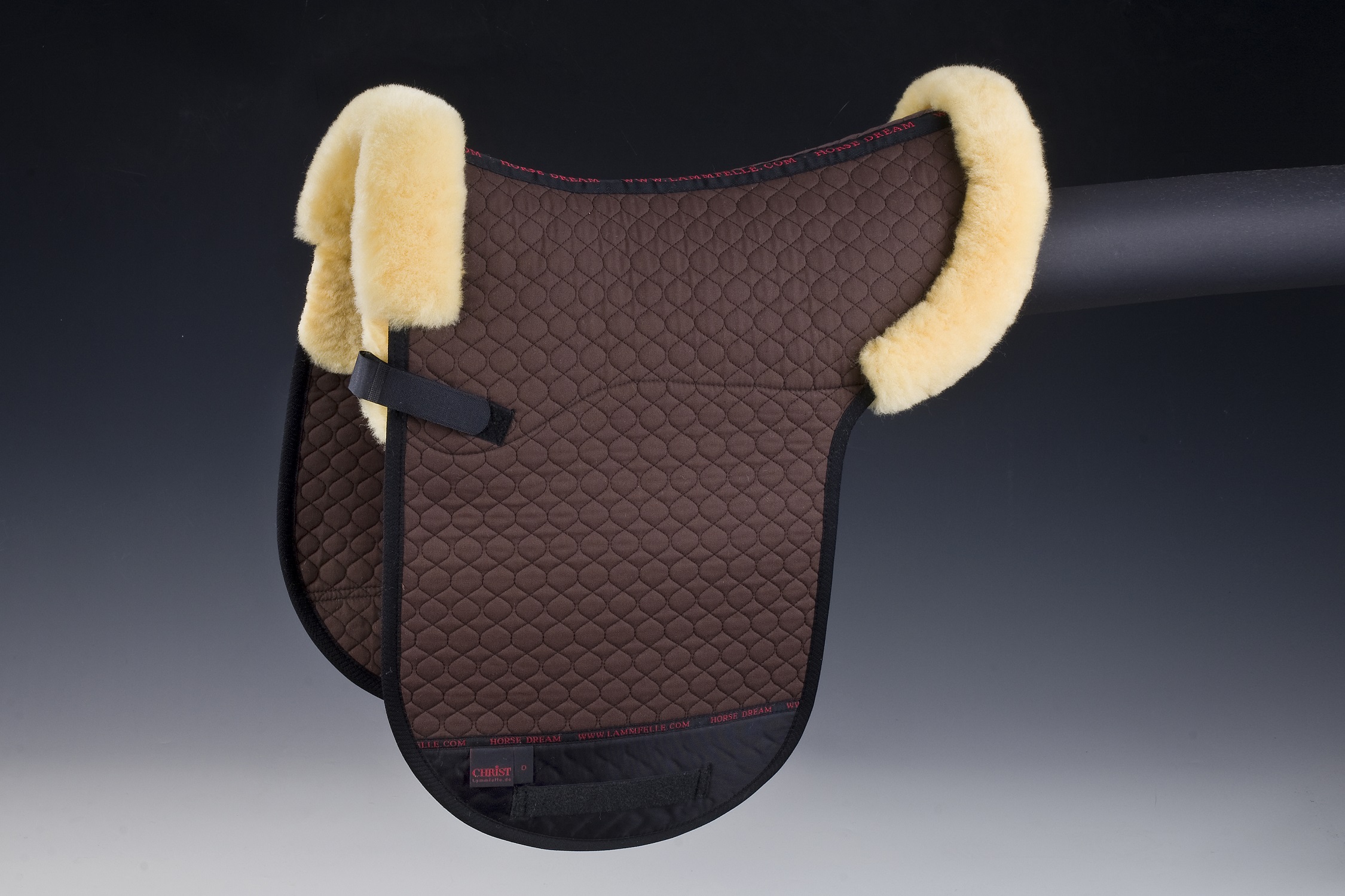 CHRIST Satteldecke "Champ", mit 1/4 Rand, Dressur, Warmblut