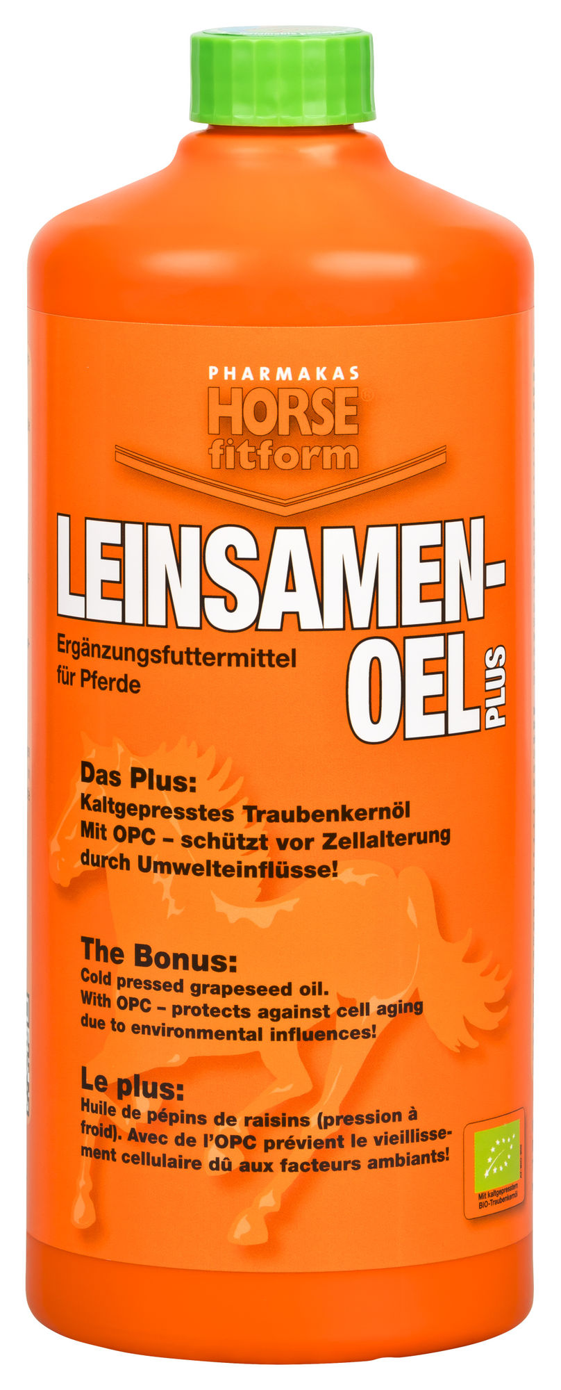 Horse fitform Leinsamenöl Plus, 1000 ml / Flasche