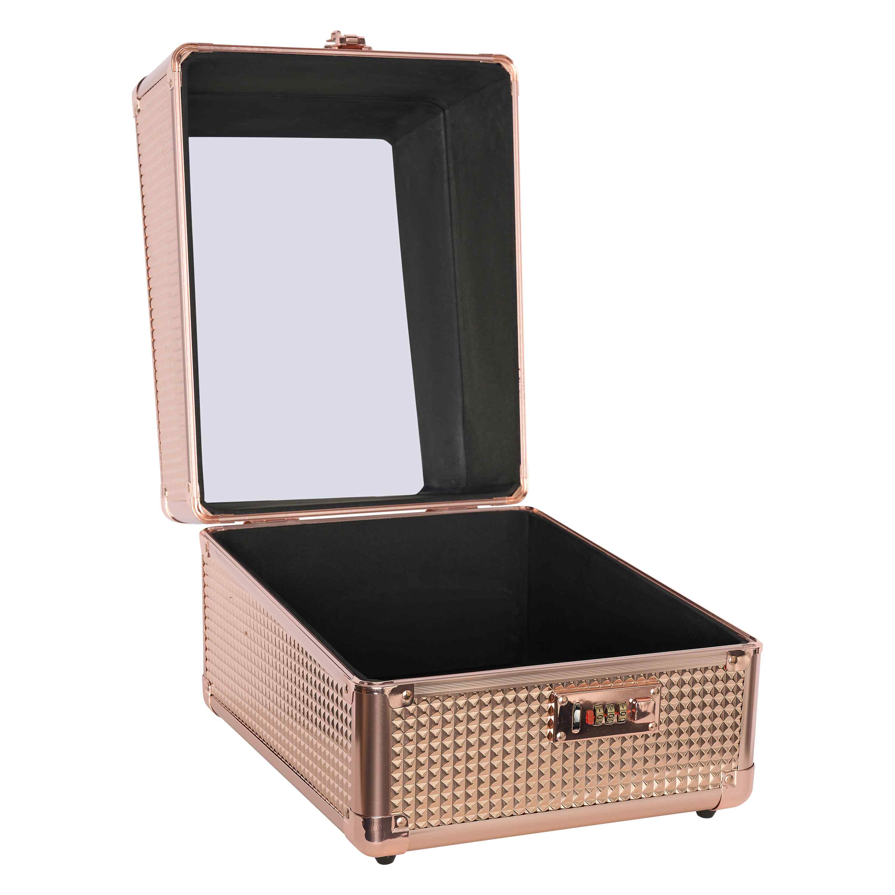 Imperial Riding Grooming Box Reithelm Box Roségold 26,5 x 33,5 x 24 cm Spiegel