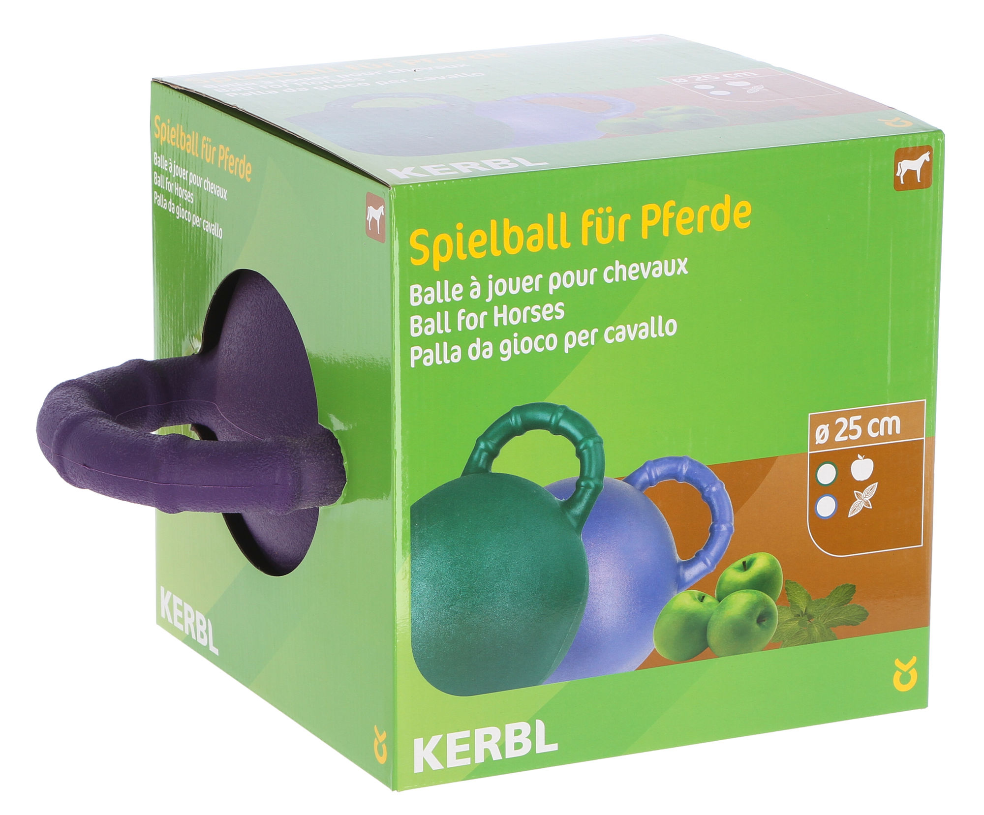 Pferdespielball, lila, mit Minzgeschmack