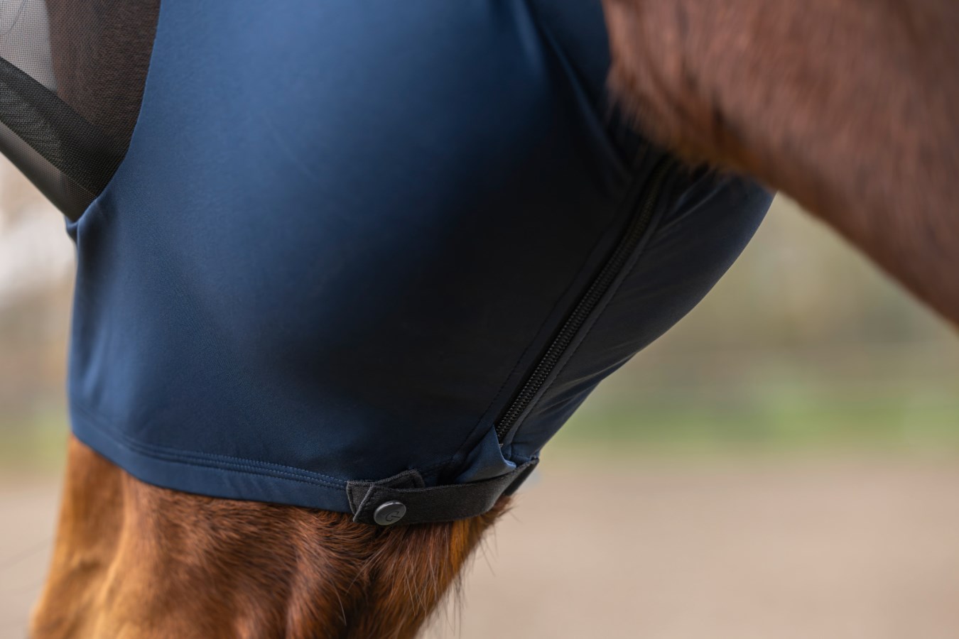 Covalliero Fliegenschutzmaske FinoStretch Zipper