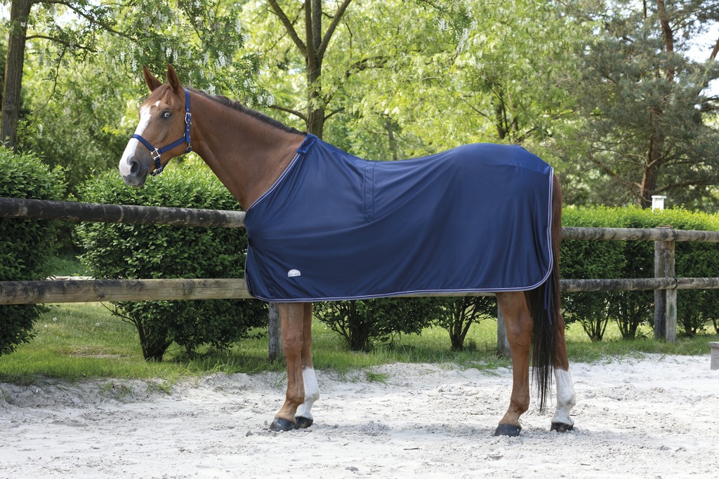 EQUITHÈME "Microfleece", Standard Decke, Pferdedecke, marineblau