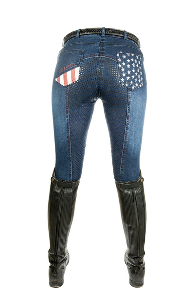 Reithose "Stars & Stripes" Denim, Kinder