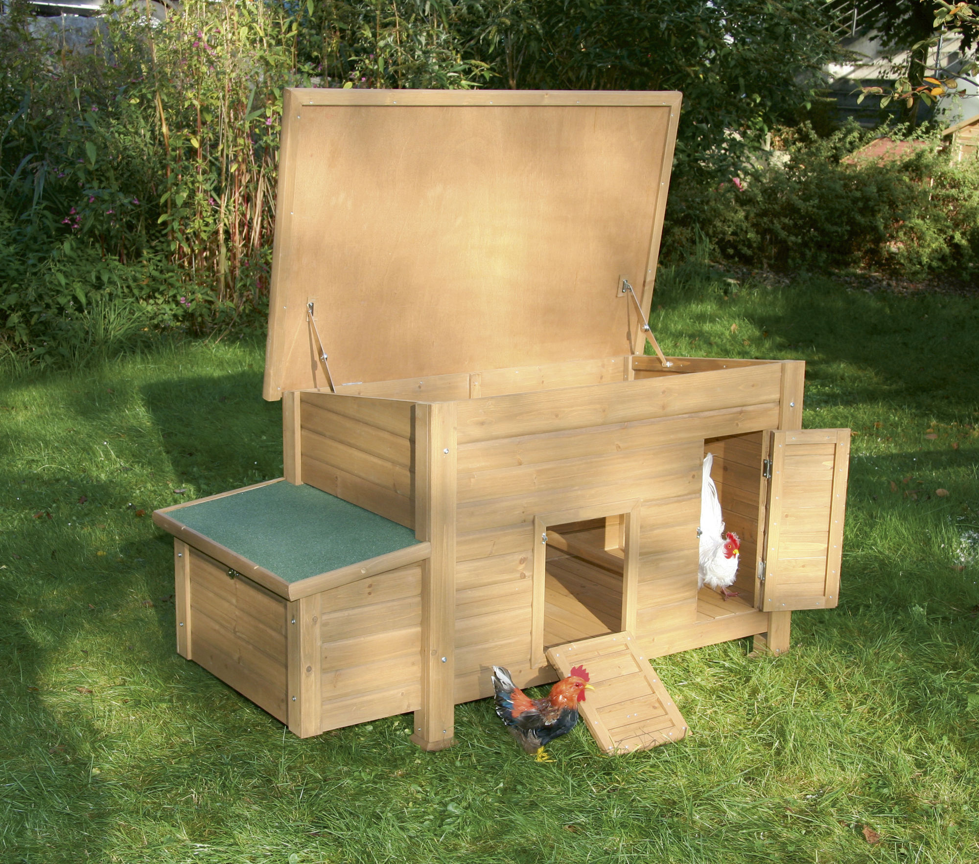 Kerbl Hühnerstall "Florentina", 146 x 74 x 80 cm, Spießtanne