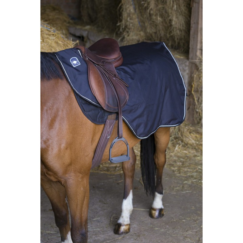 RIDING WORLD, wasserdichte Nierendecke, mit Fleecefutter, schwarz