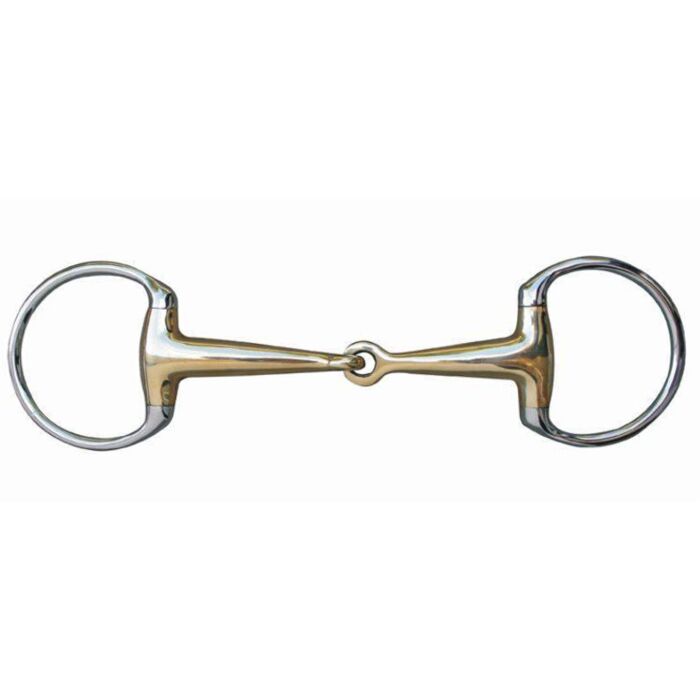 Olivenkopfgebiss, 16 mm Argentan mit Edelstahlring