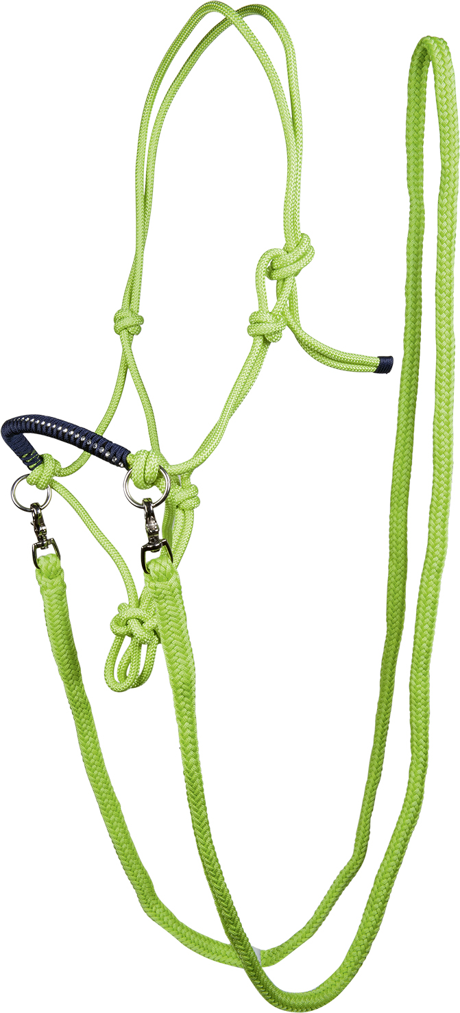 Knotenhalfter "Strass", mit Zügeln