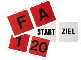 Schilderset Dressurviereck (Fahr- und Reitplatz) weiss