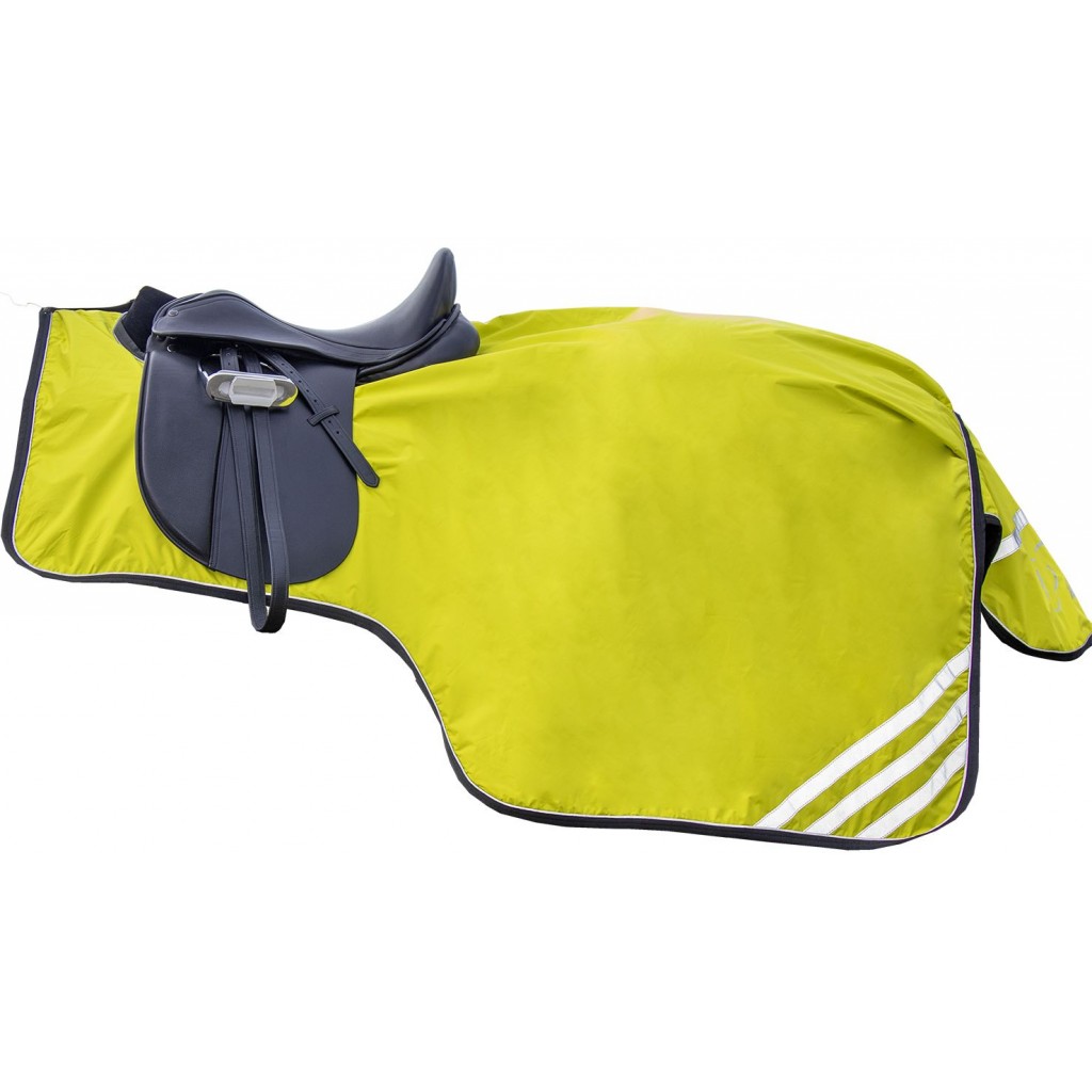 Nierendecke "Reflective", Ausreitdecke, neon gelb