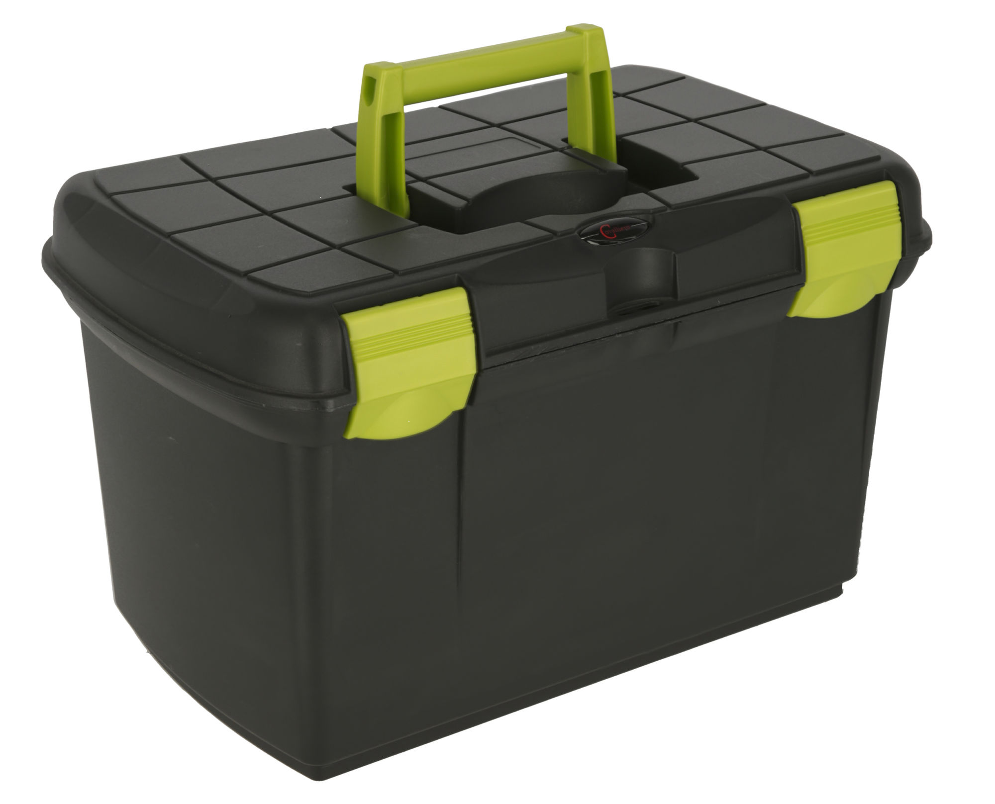 Kerbl Putzbox "Arrezzo", schwarz/pistazie, 40,6 x 25,2 x 24,4 cm