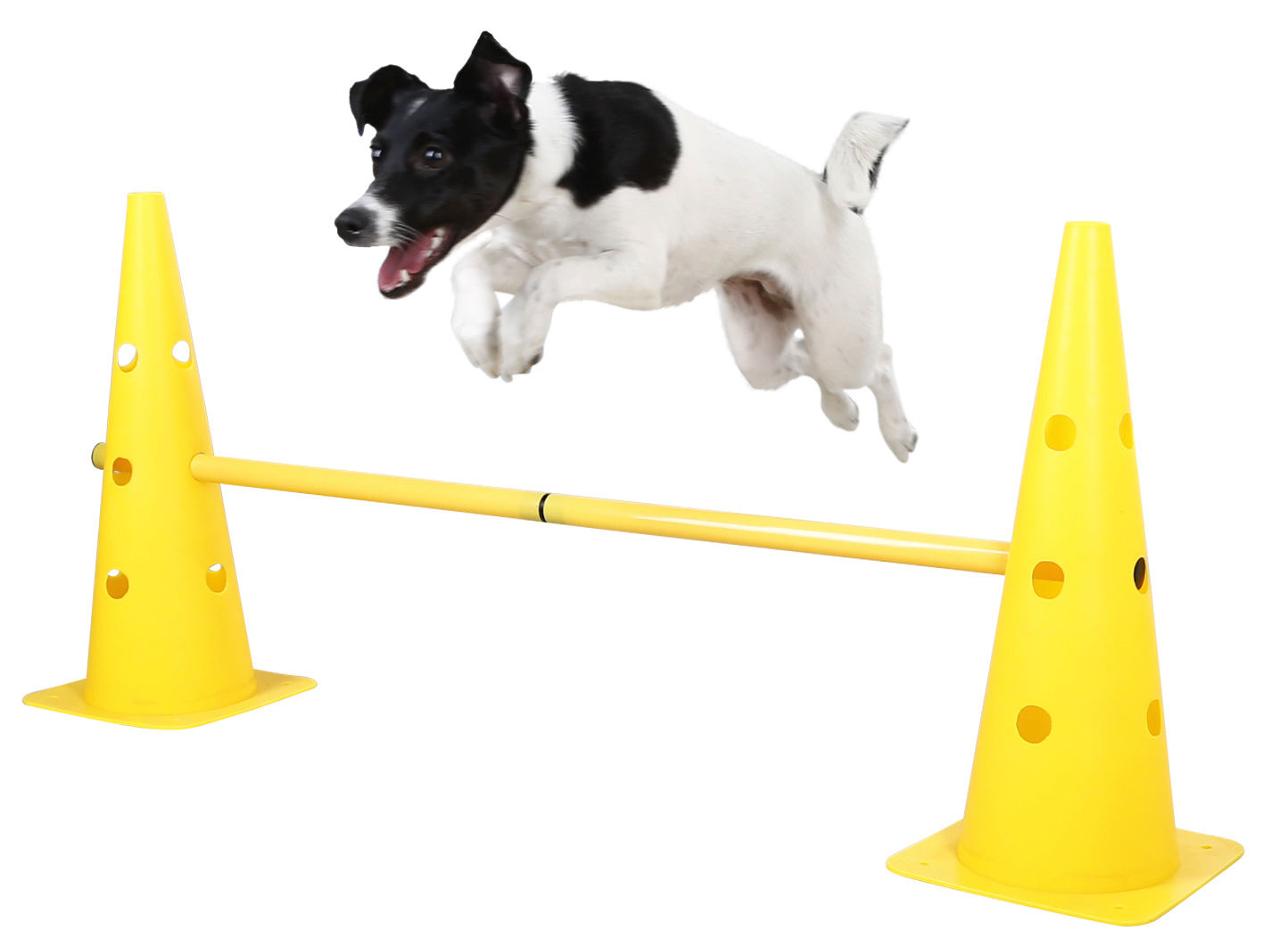 Kerbl Pylonen-Hürden Set "Agility", gelb, 9-teilig