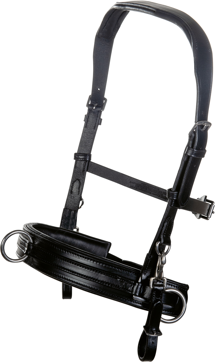 Kappzaum "Comfort, schwarz, Qualitätsleder