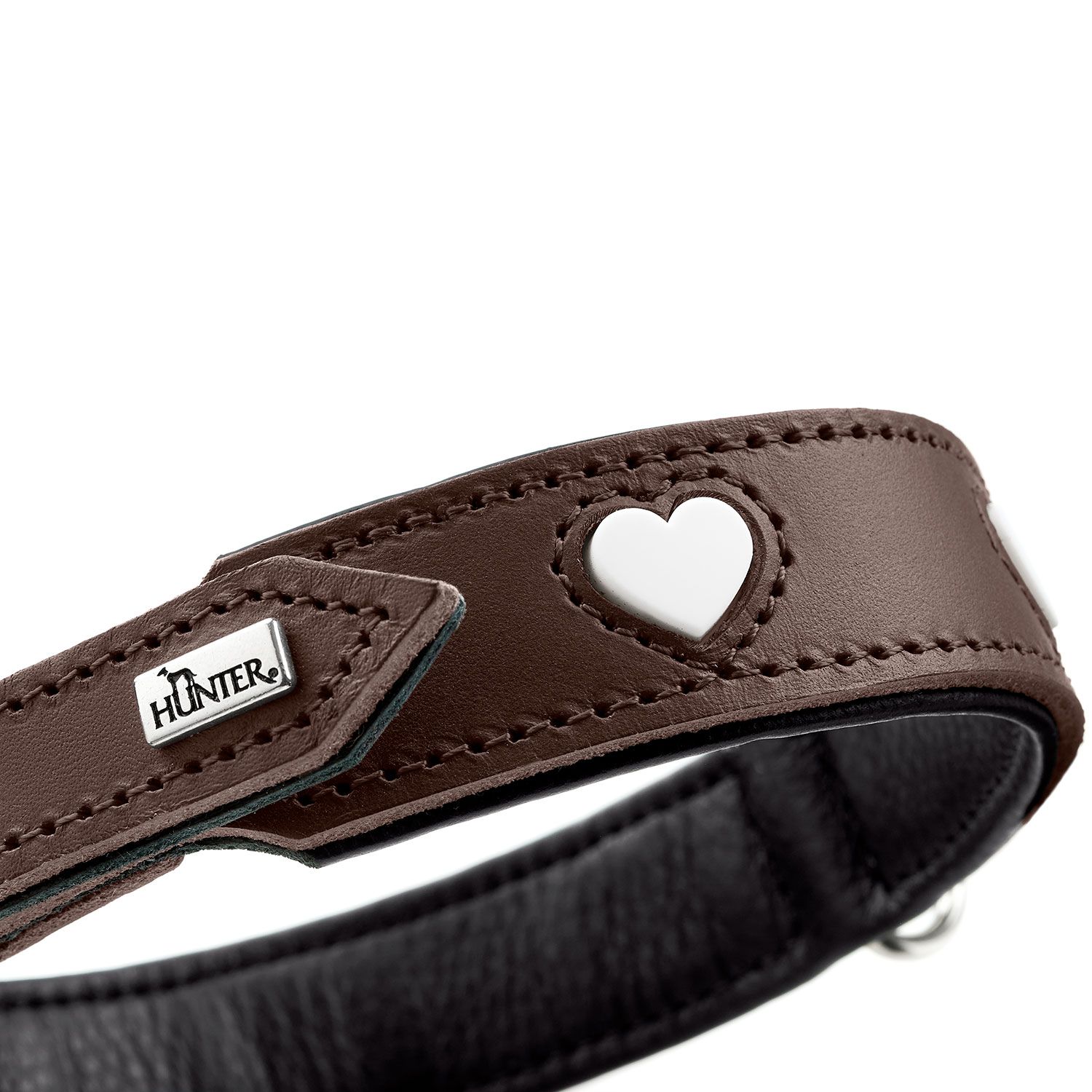 Hunter Halsband Love, braun/schwarz