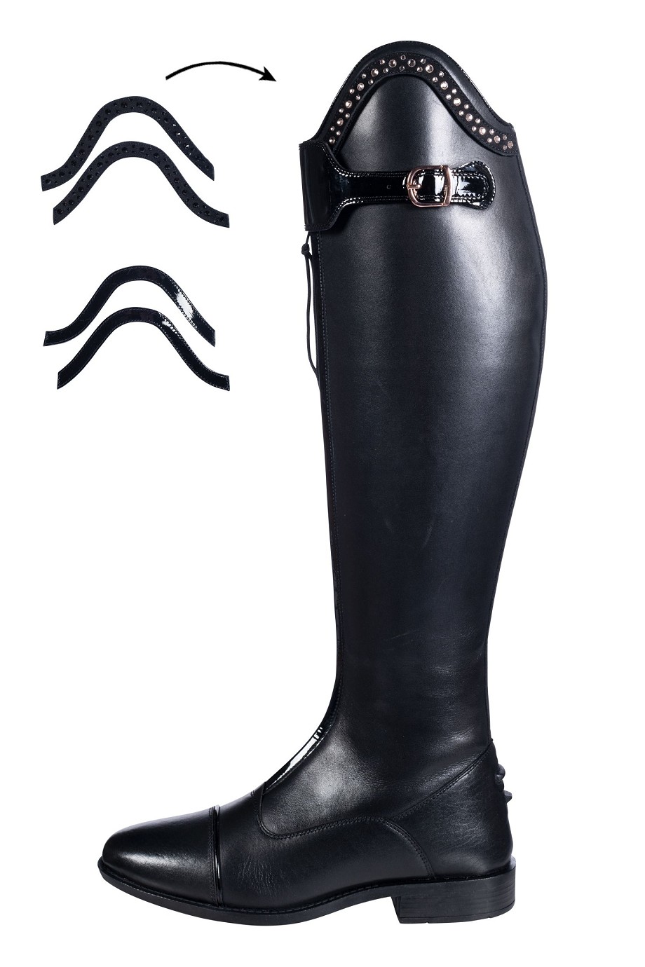 HKM Reitstiefel -Trinity- normal/extra weit schwarz