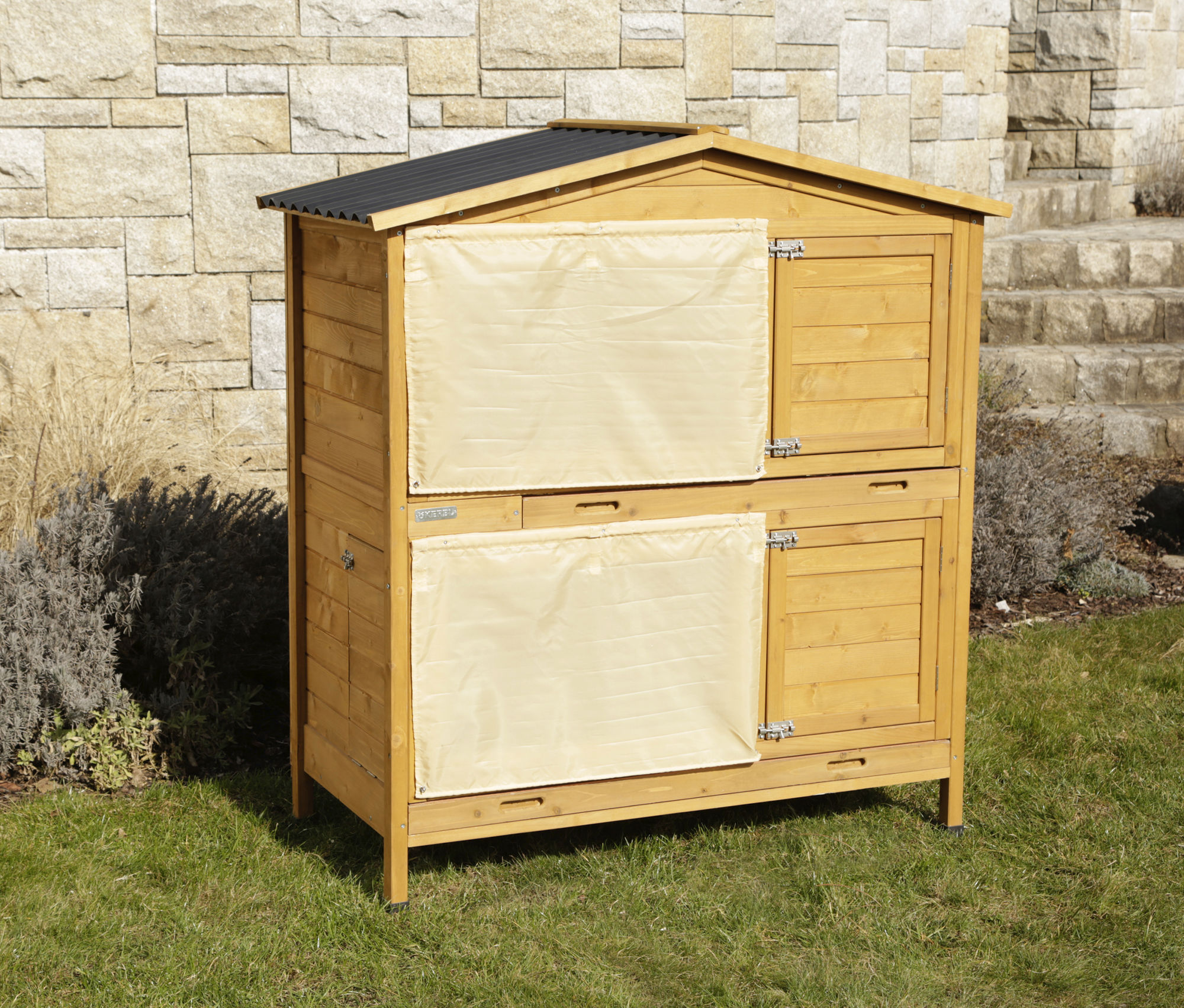 Kerbl Nagerstall "Appartement Pro", 118 x 61 x 130 cm, Holz/Kunststoff