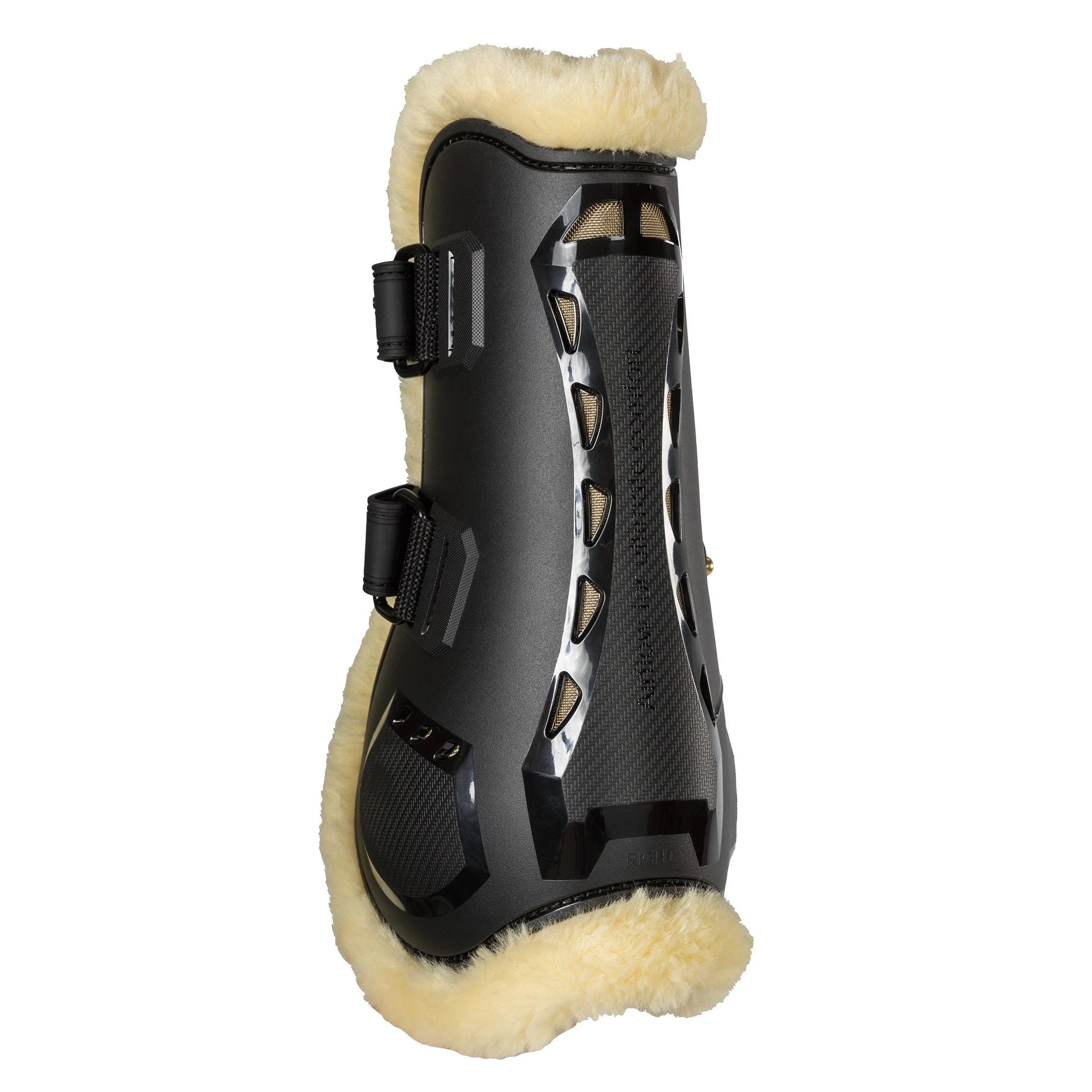 Back on Track Air Flow Tendon Boots, mit Kunstfell, Gamaschen, schwarz