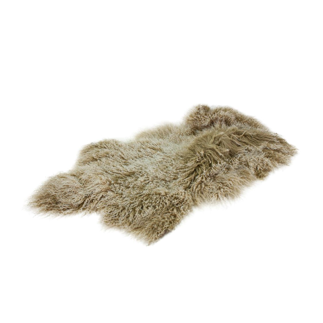 Lammfell "Labit" beige tibetanischer Lammpelz 50x90cm Lammfell Fellvorlage