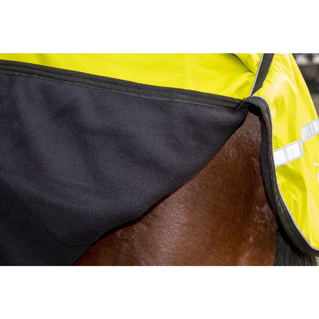 Nierendecke "Reflective", Ausreitdecke, neon gelb