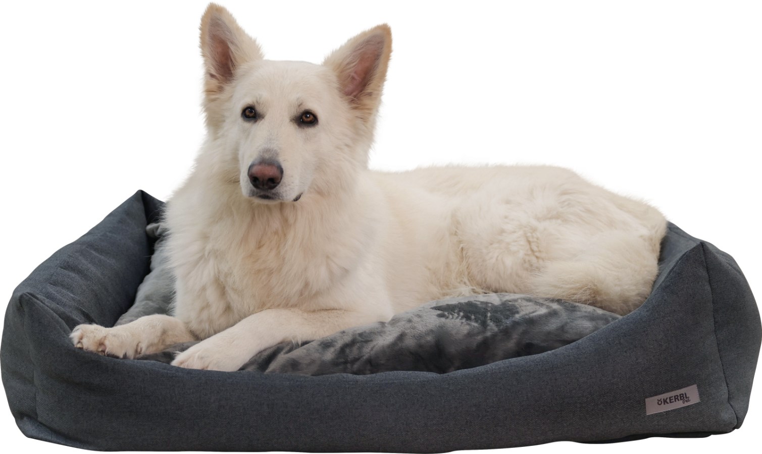Kerbl Kuschelbett Platin Ortho, grau ,verschiedene Größen