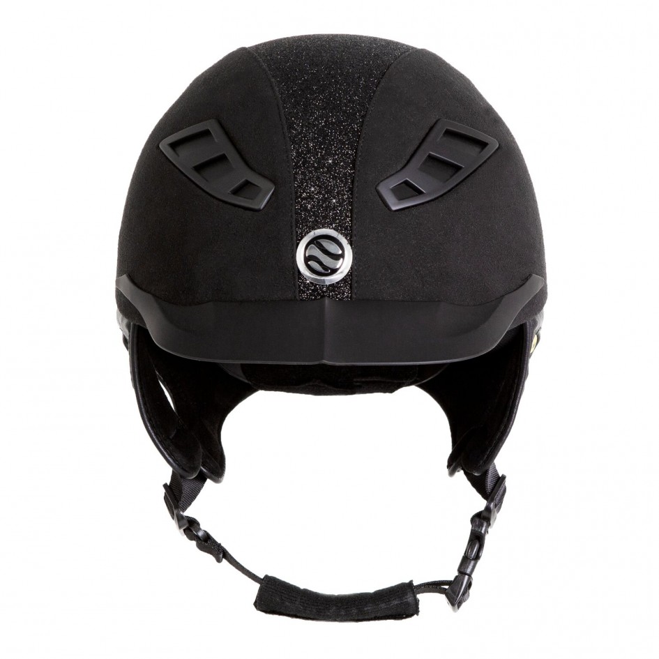 Back on Track Reithelm "EQ3 Lynx Micromocca", schwarz, Glitzer