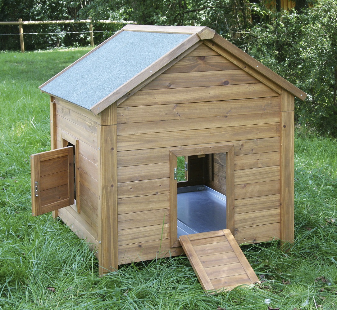 Kerbl Kleintierstall für Kaninchen und Hühner, 105 x 100 x 108 cm, Holz