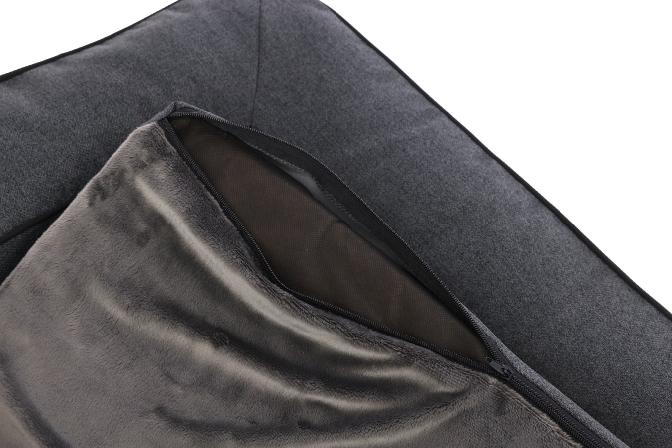 Kerbl Kuschelbett Platin Ortho, grau