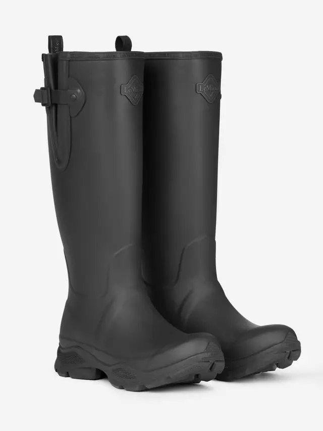 LeMieux Ultra Stride Wellington Gummistiefel,Schwarz