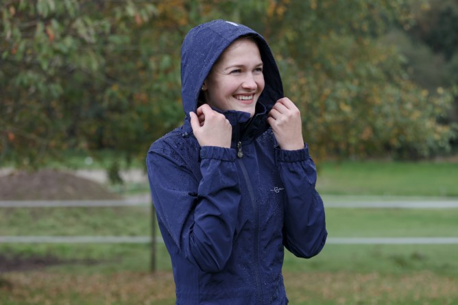 Kerbl Regenmantel navy wasserdicht mit Kapuze
