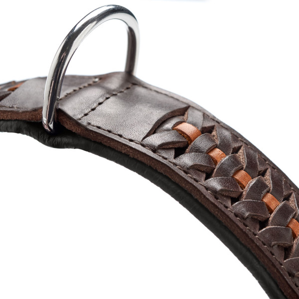 Hunter Halsband Solid Education Exclusive, dunkelbraun/schwarz
