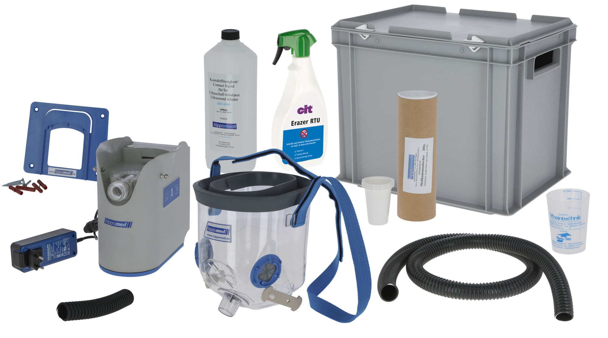 Akku-Ultraschall-Inhalator für Pferde AirOne Flex