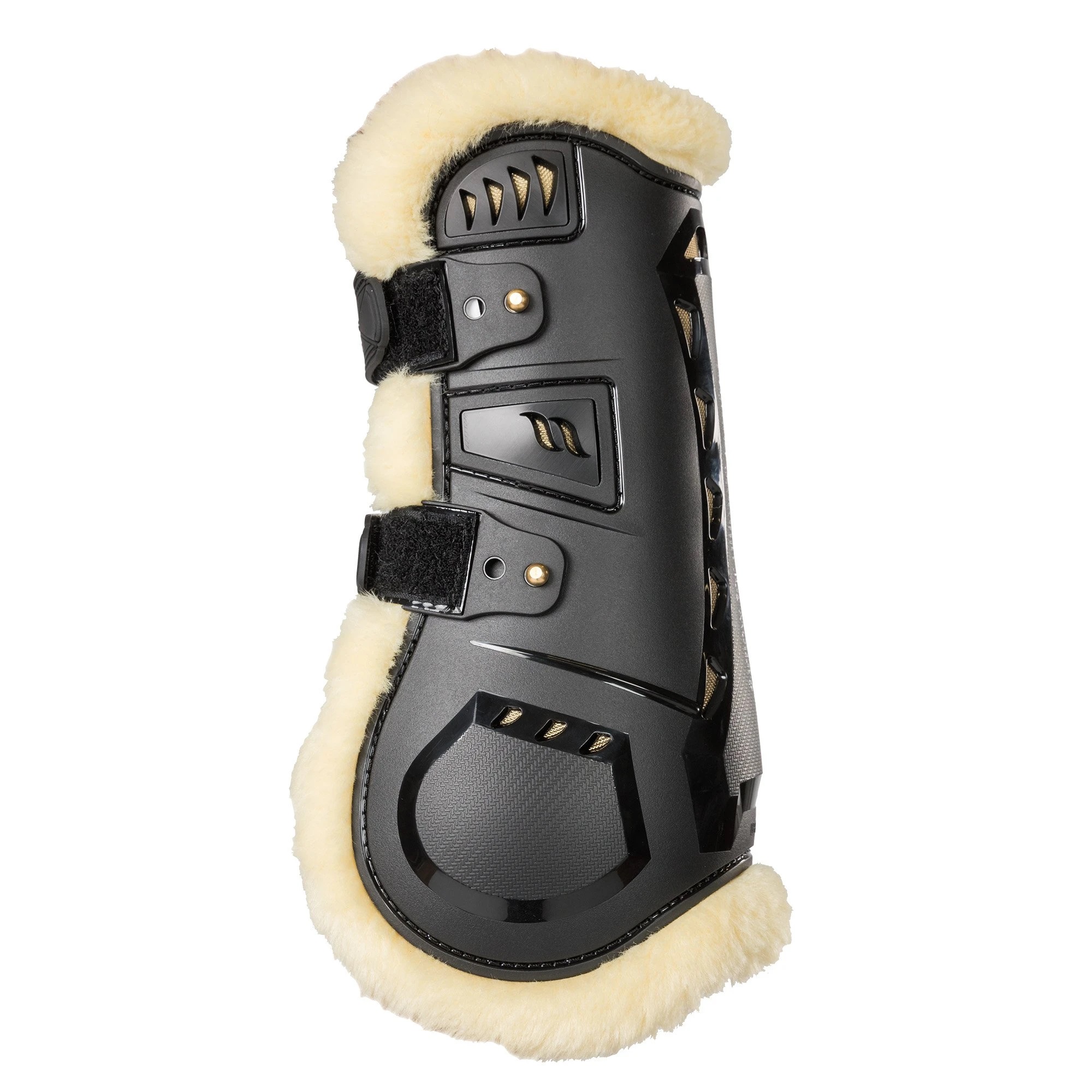 Back on Track Air Flow Tendon Boots, mit Kunstfell, Gamaschen, schwarz
