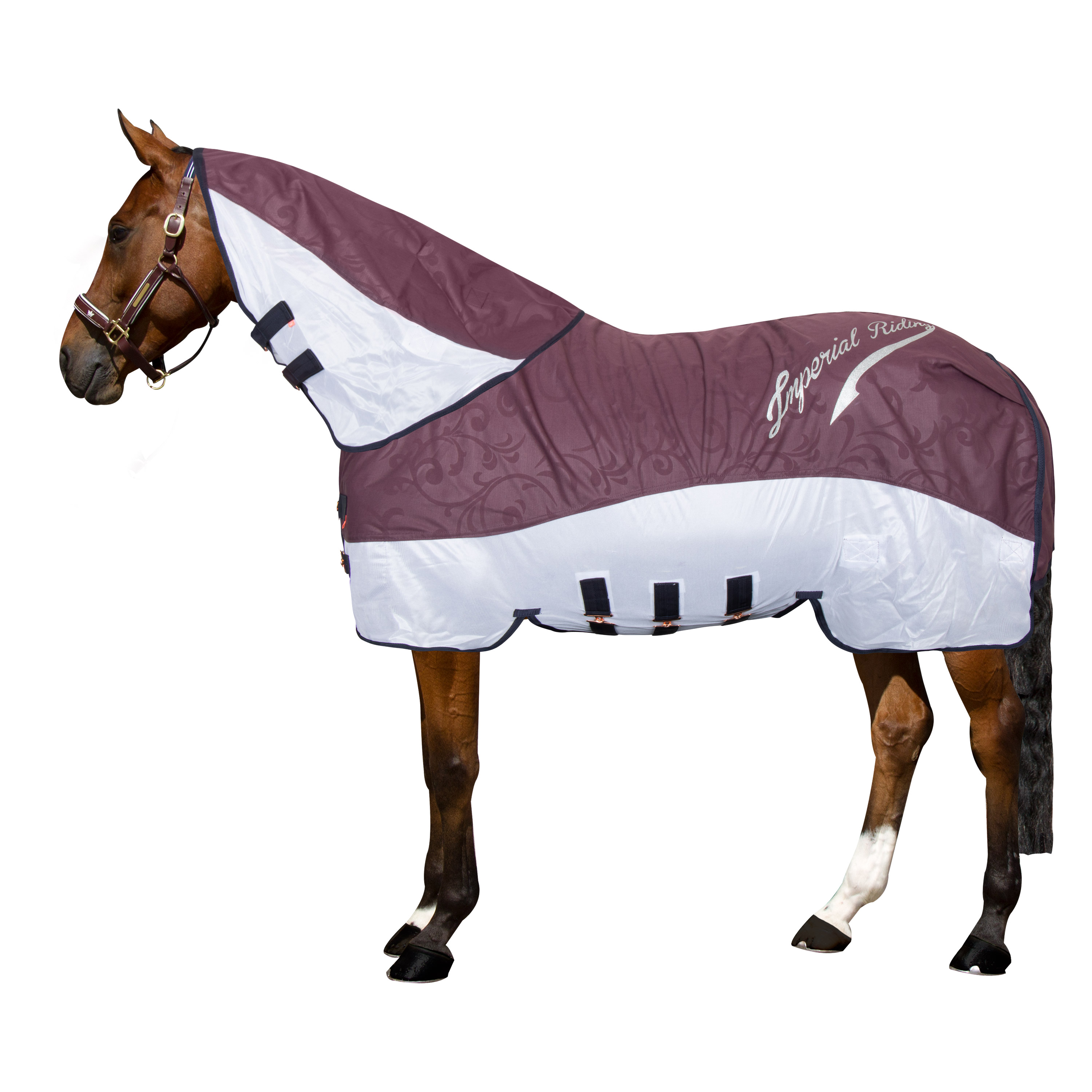 Imperial Riding Halsteil für Outdoordecke IRHSuper-dry 600D Bordeaux Kombi