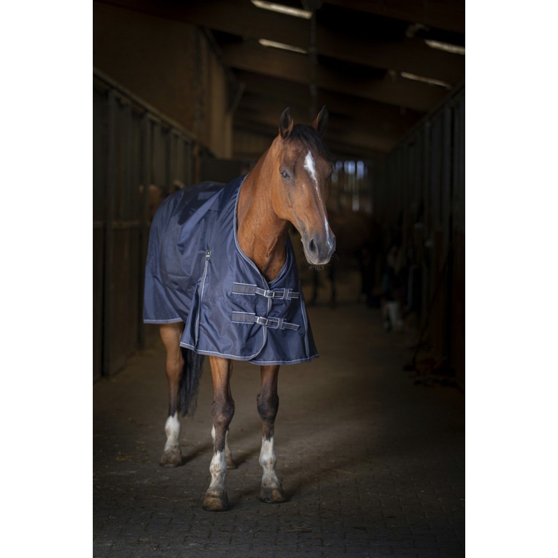 EQUITHÈME "Light", Regendecke, Weidedecke, Pferdedecke, marineblau/blau