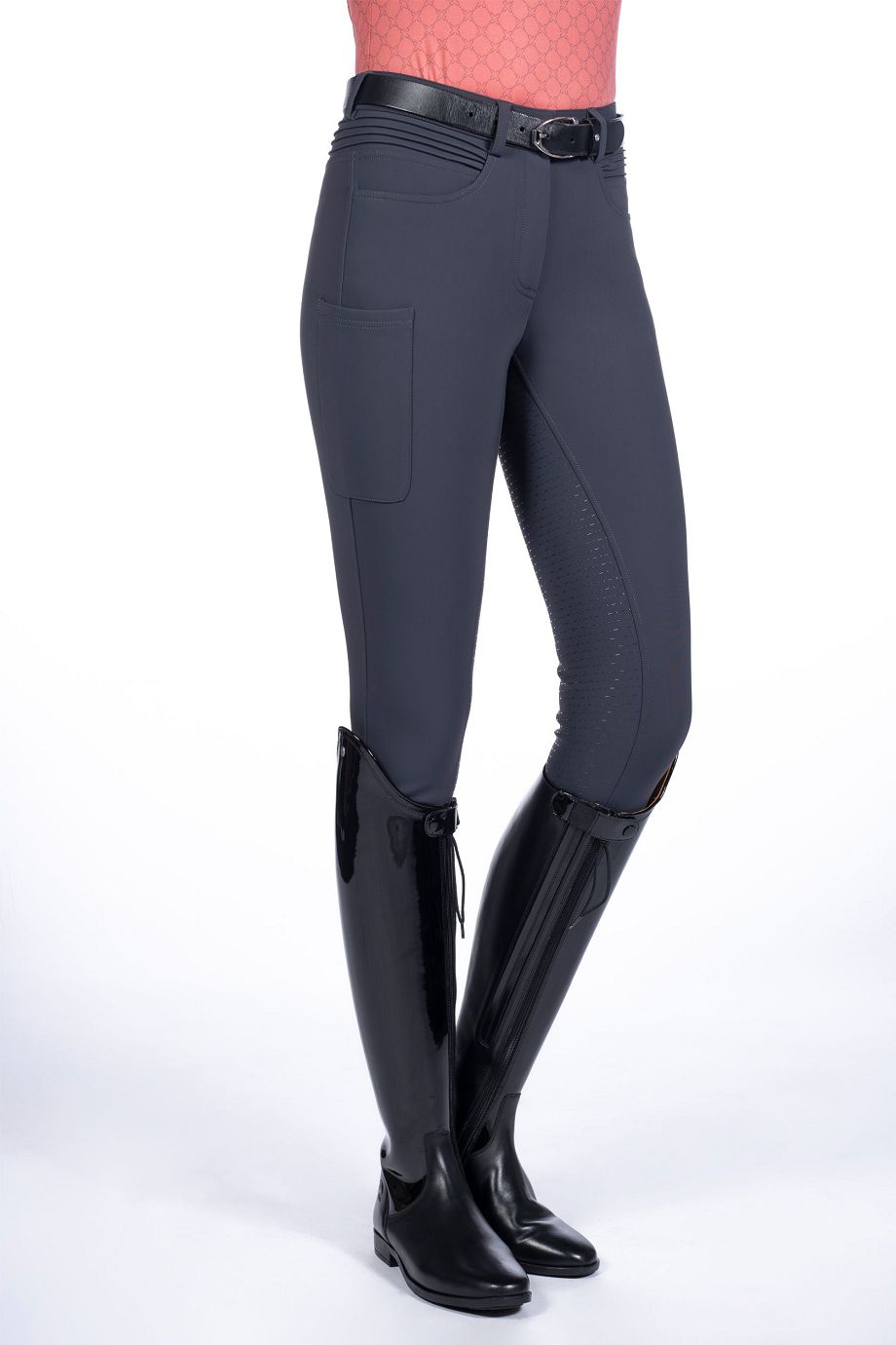 HKM Reithose "Rosewood" Silikon-Vollbesatz