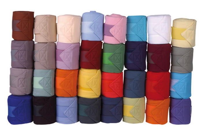 HKM Polarfleecebandagen, 4er Set, atmungsaktiv