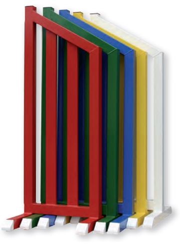 10x Trainings-Fangständer, Aluminium, Farben frei wählbar