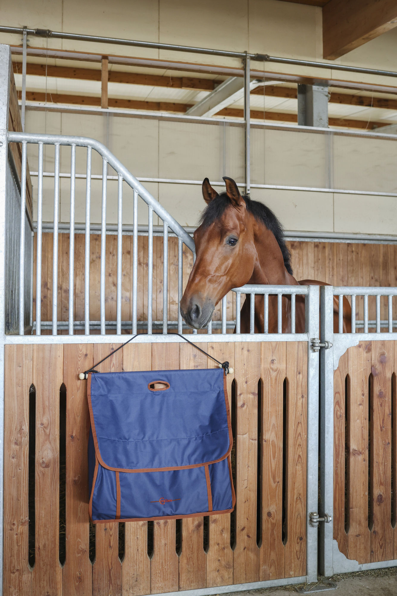 Covalliero Boxentasche Milano, navy/camel, 66 x 25 x 60 cm
