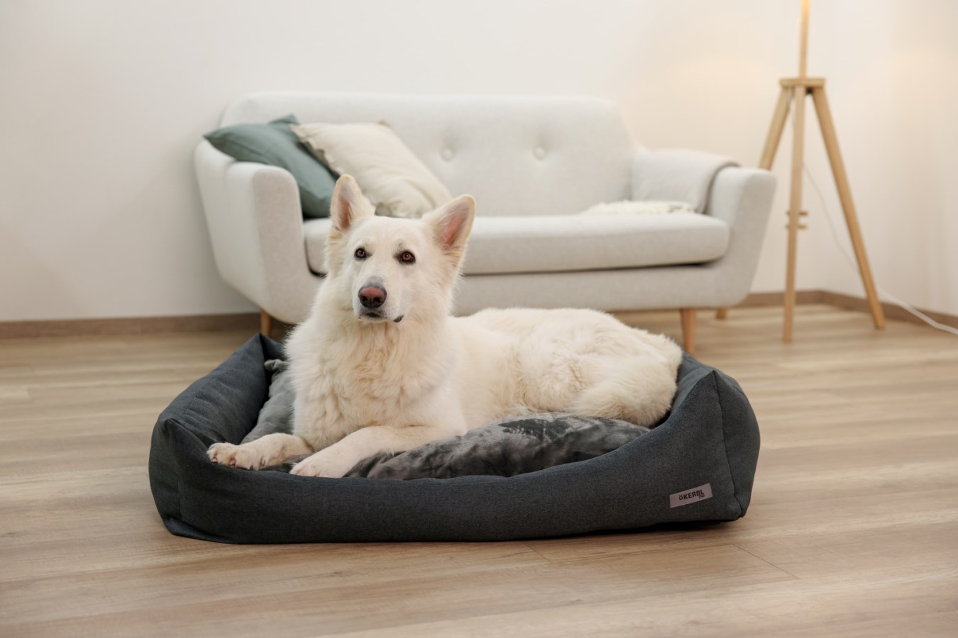 Kerbl Kuschelbett Platin Ortho, grau ,verschiedene Größen
