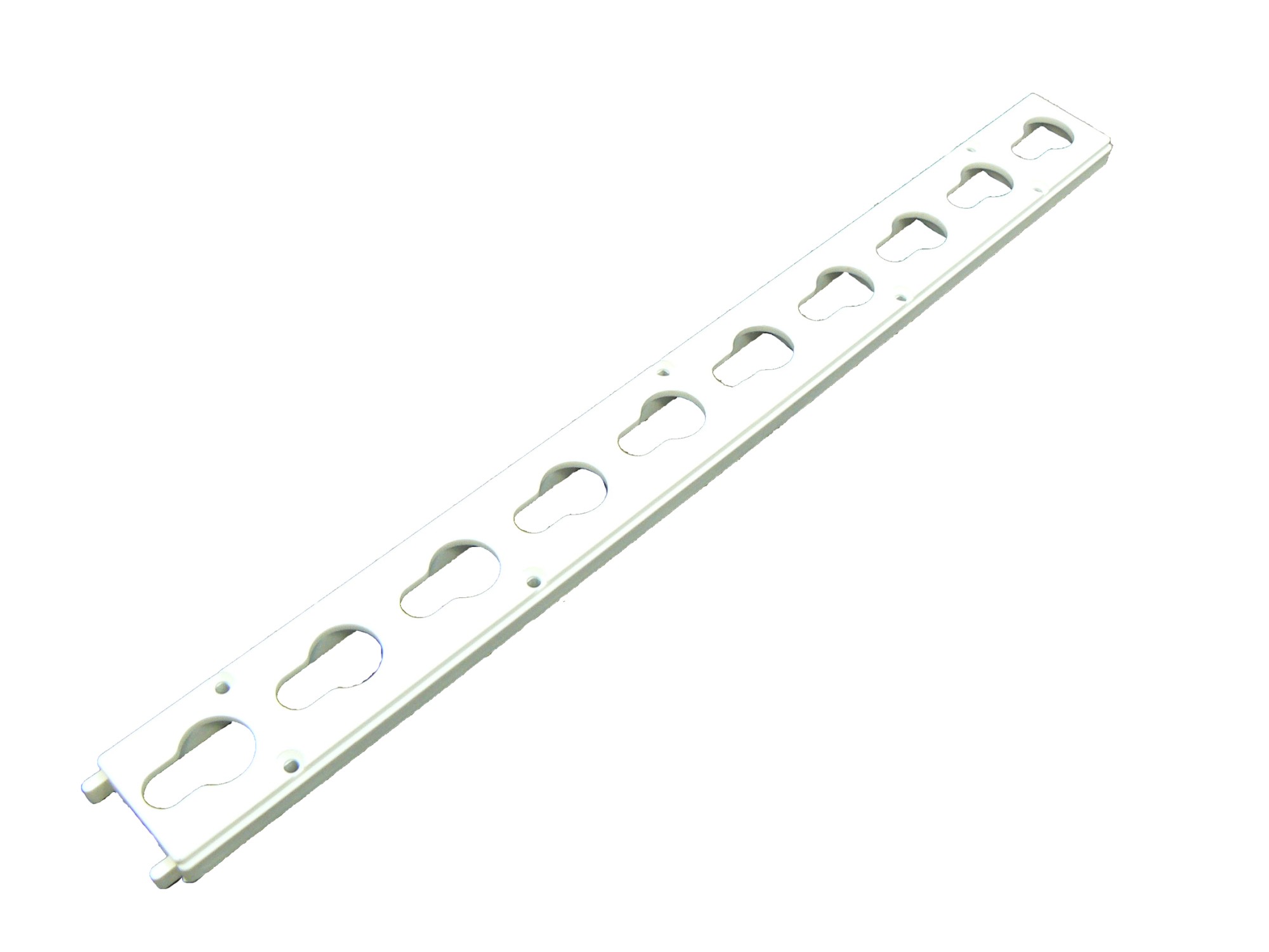 Schlüssellochschiene aus Kunststoff, Lochdurchmesser 24 mm, L 50 cm
