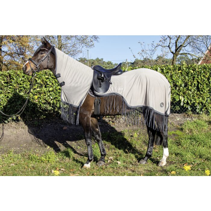 HKM Fliegenausreitdecke "Fringes" Style, abn. Halsteil