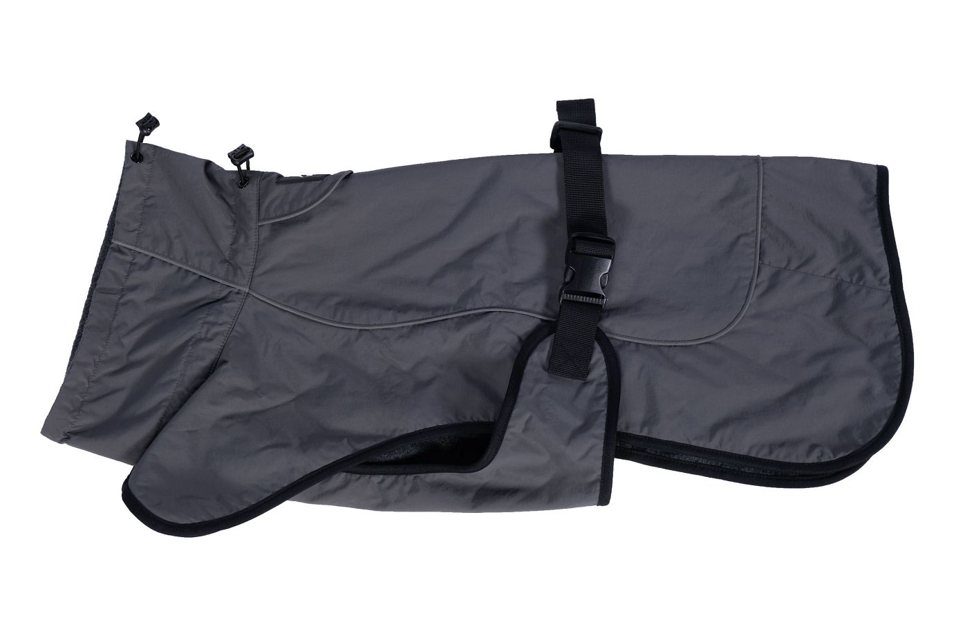 HKM Hundemantel "Buddy" dunkelgrau mit Fleecefutter,XL,Sale