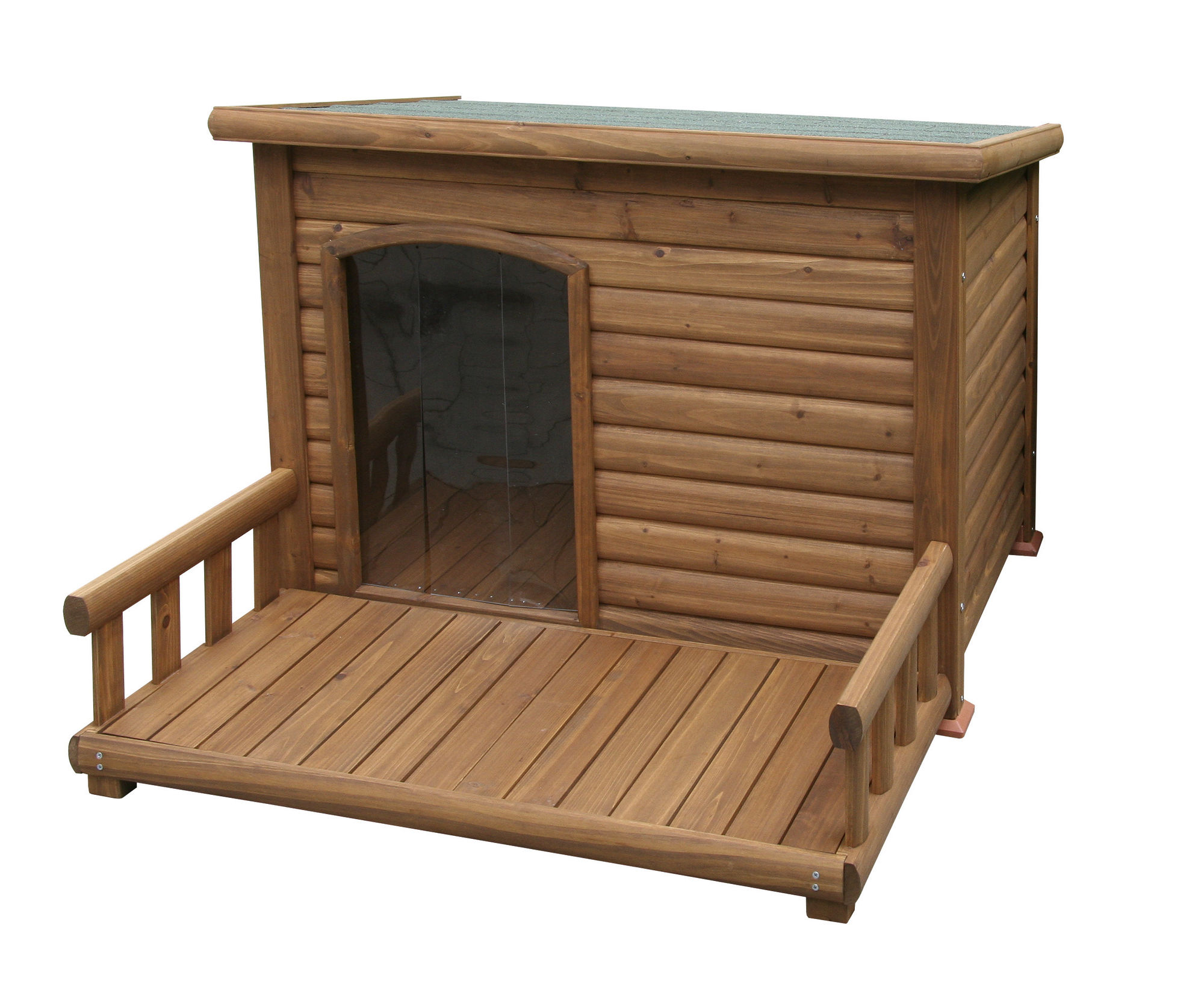 Kerbl Hundehütte mit Terrasse, 113 x 81 x 83 cm