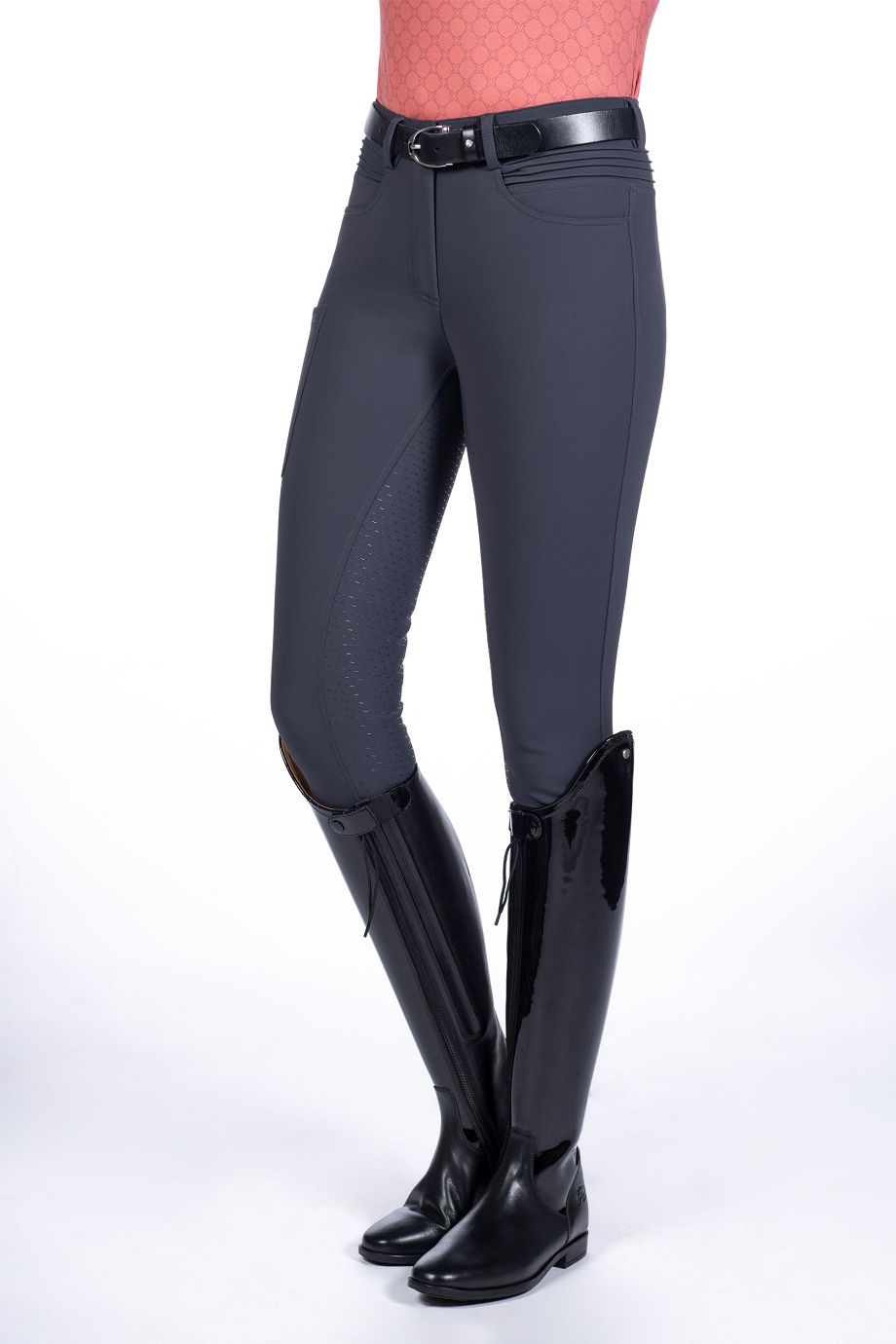 HKM Reithose "Rosewood" Silikon-Vollbesatz