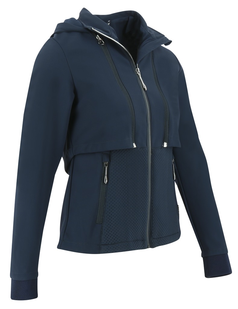 Equithème Pro Series "Exbury" 2 in 1 Jacke, Reitjacke, Weste, Reitweste, marineblau