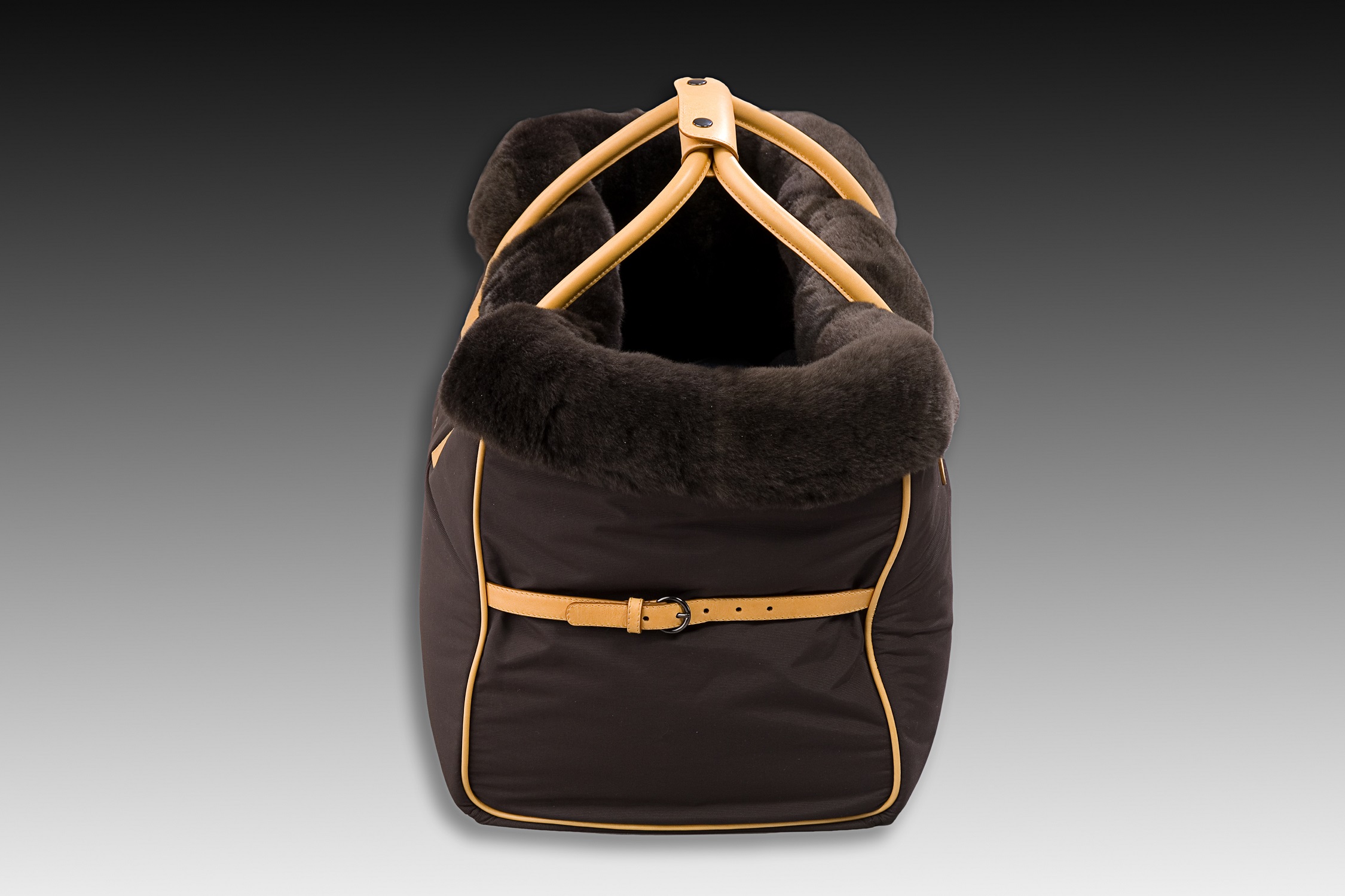 CHRIST Lammfell Hunde-Tragetasche "Bailey", Hundetasche, mit Lammfell